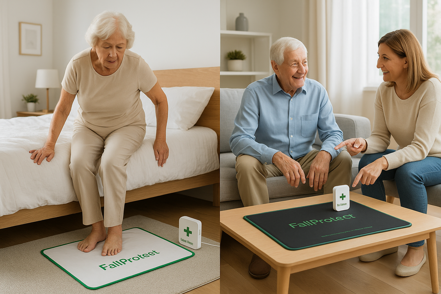 CareGuard FallProtect – Sturzmelder-Matte mit Alarm