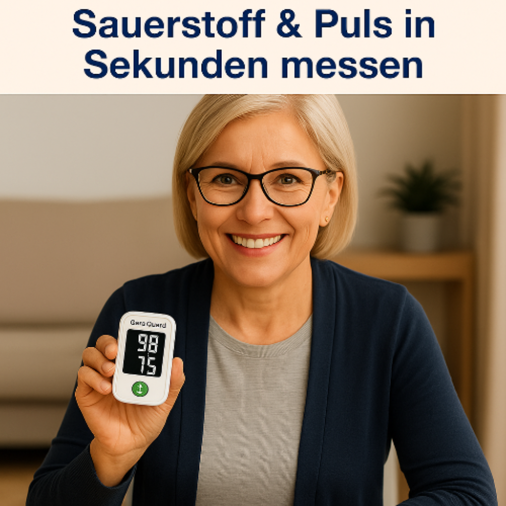 CareGuard OxiSense – Sauerstoff & Puls in 5 Sekunden messen